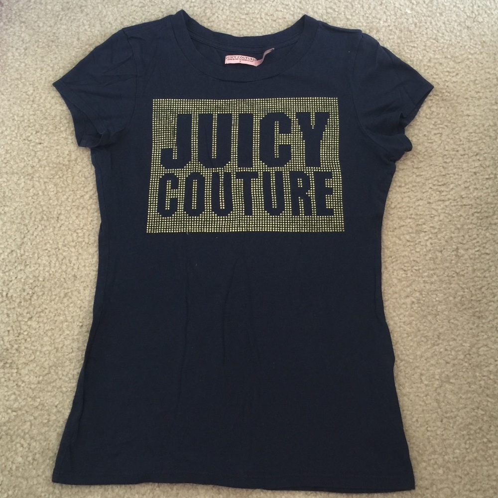 Juicy couture navy blue t shirt xs